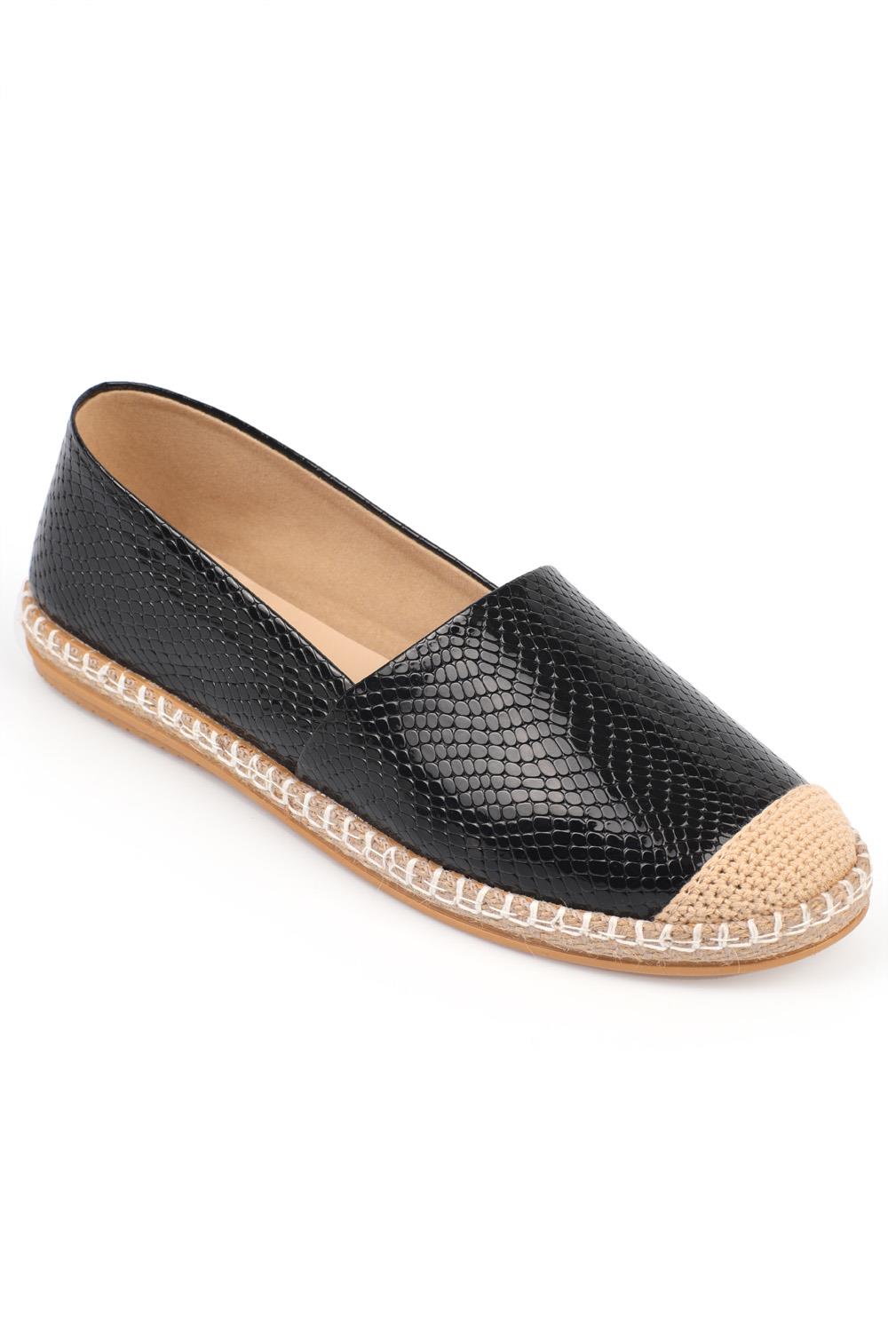 Capone 001 Women Black Espadrille