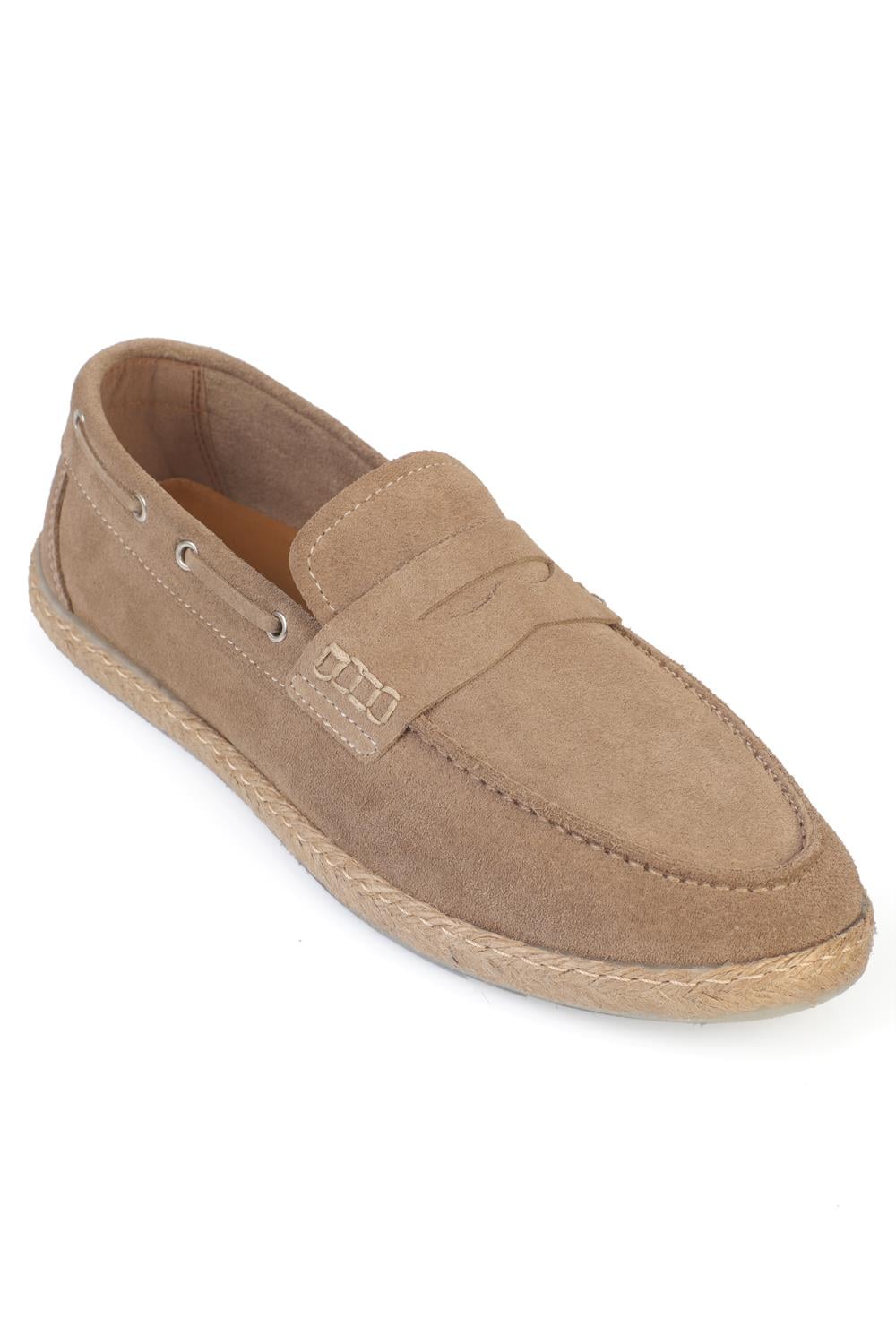 Capone Aube Genuine Leather Suede Genuine Leather Lined Men Loafer