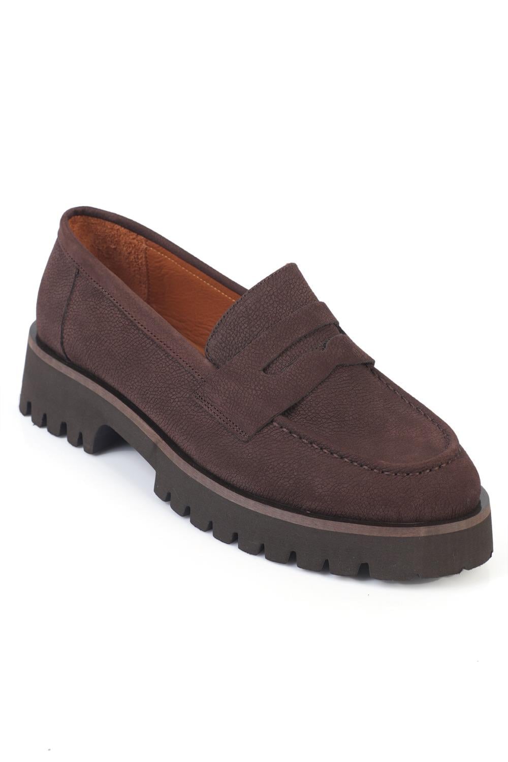 Capone Cork Sole Leather Women  Loafer