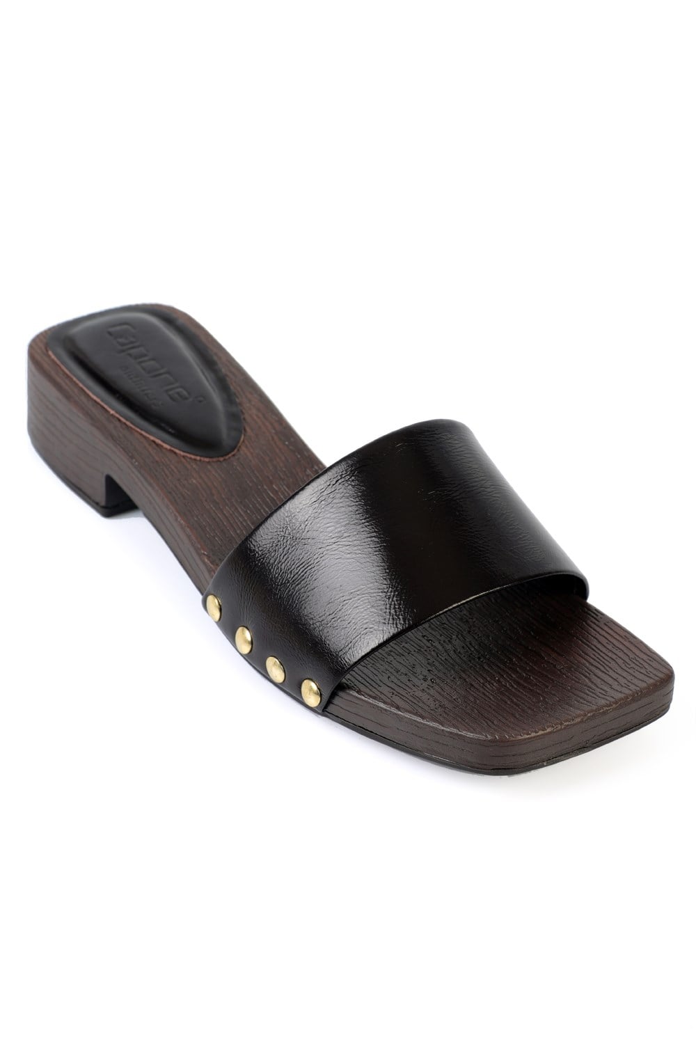Capone Genuine Leather Suede Women Brown Clog