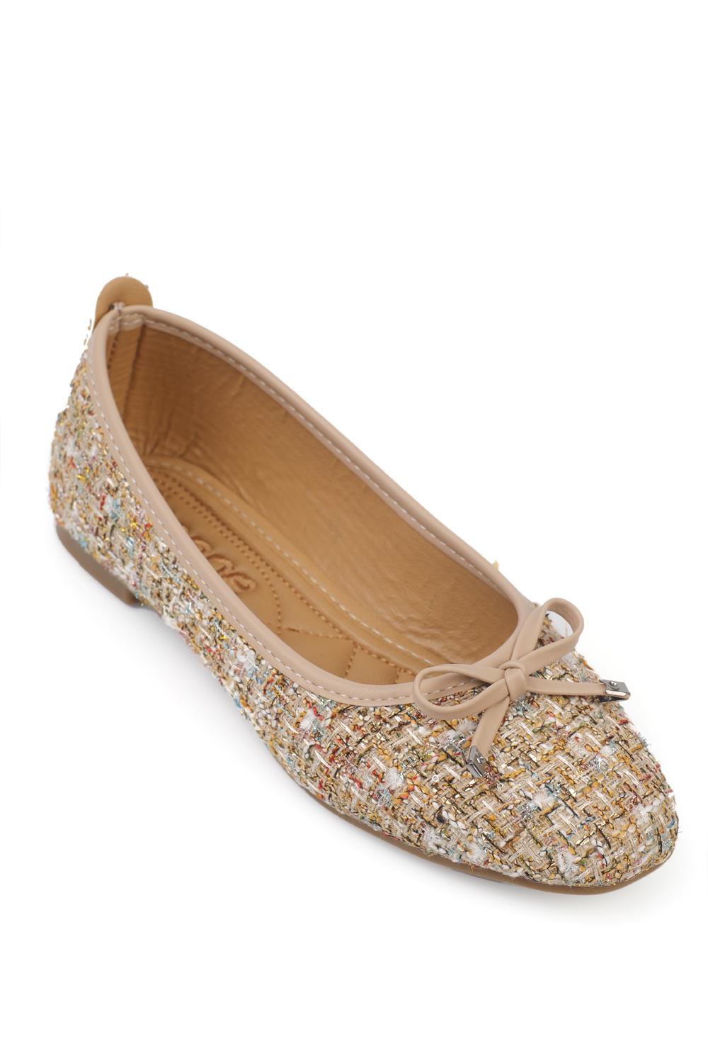 Capone Hana Trend Women Gold Ballet Flats