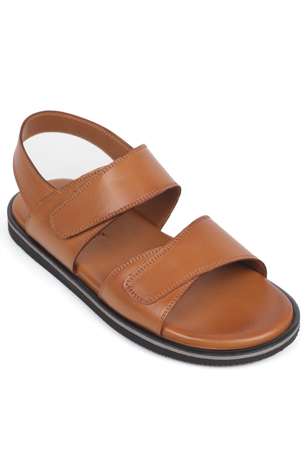 Capone Hook and Loop Double Band Open Toe Men Sandal