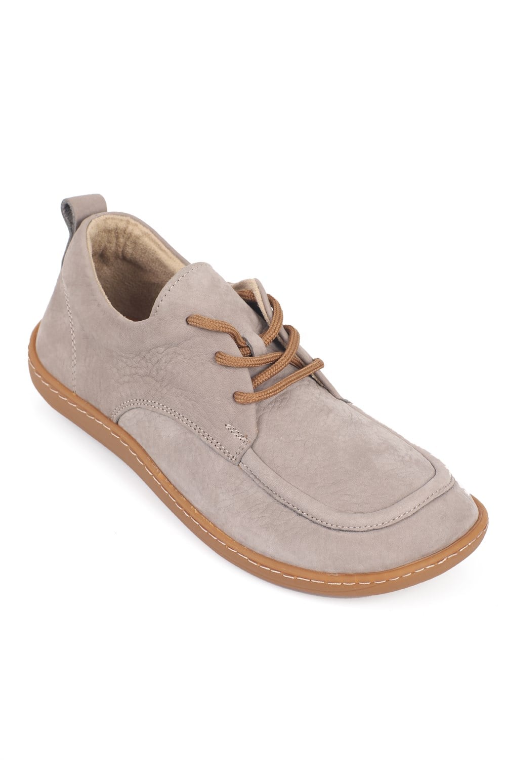 Capone Lauryn Genuine Nubuck Leather Comfort Lace-Up Women Nubuck Dark Grey Loafer