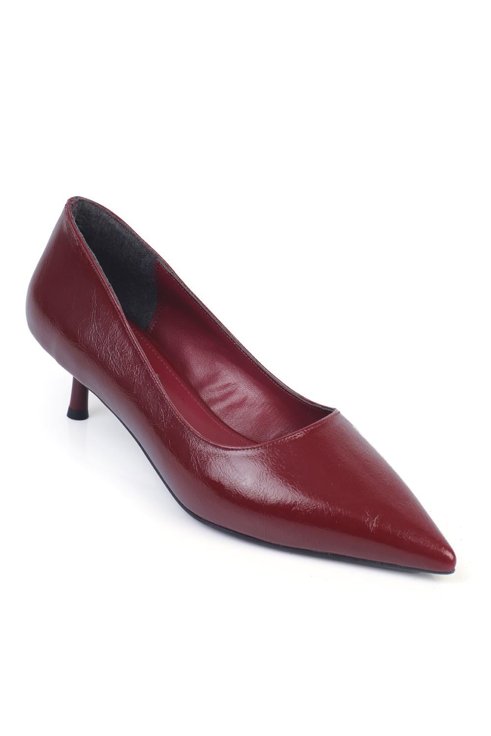 Capone Mid-Heeled Women Burgundy Stiletto