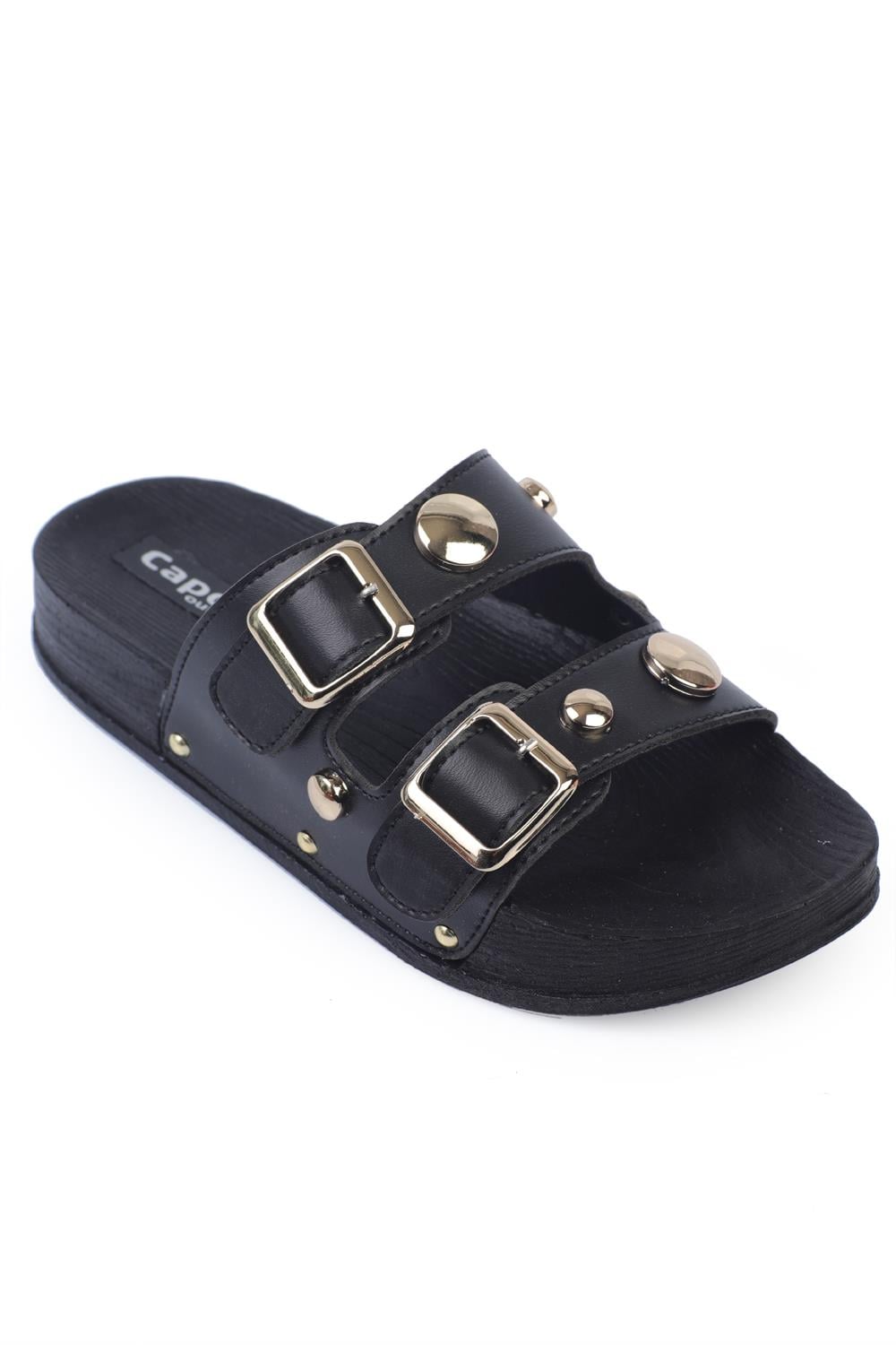 Capone Outfitters 1056 Women Black Sandal