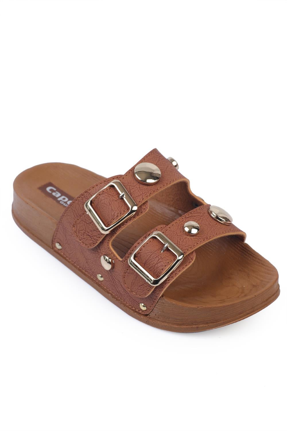 Capone Outfitters 1056 Women Tan Sandal