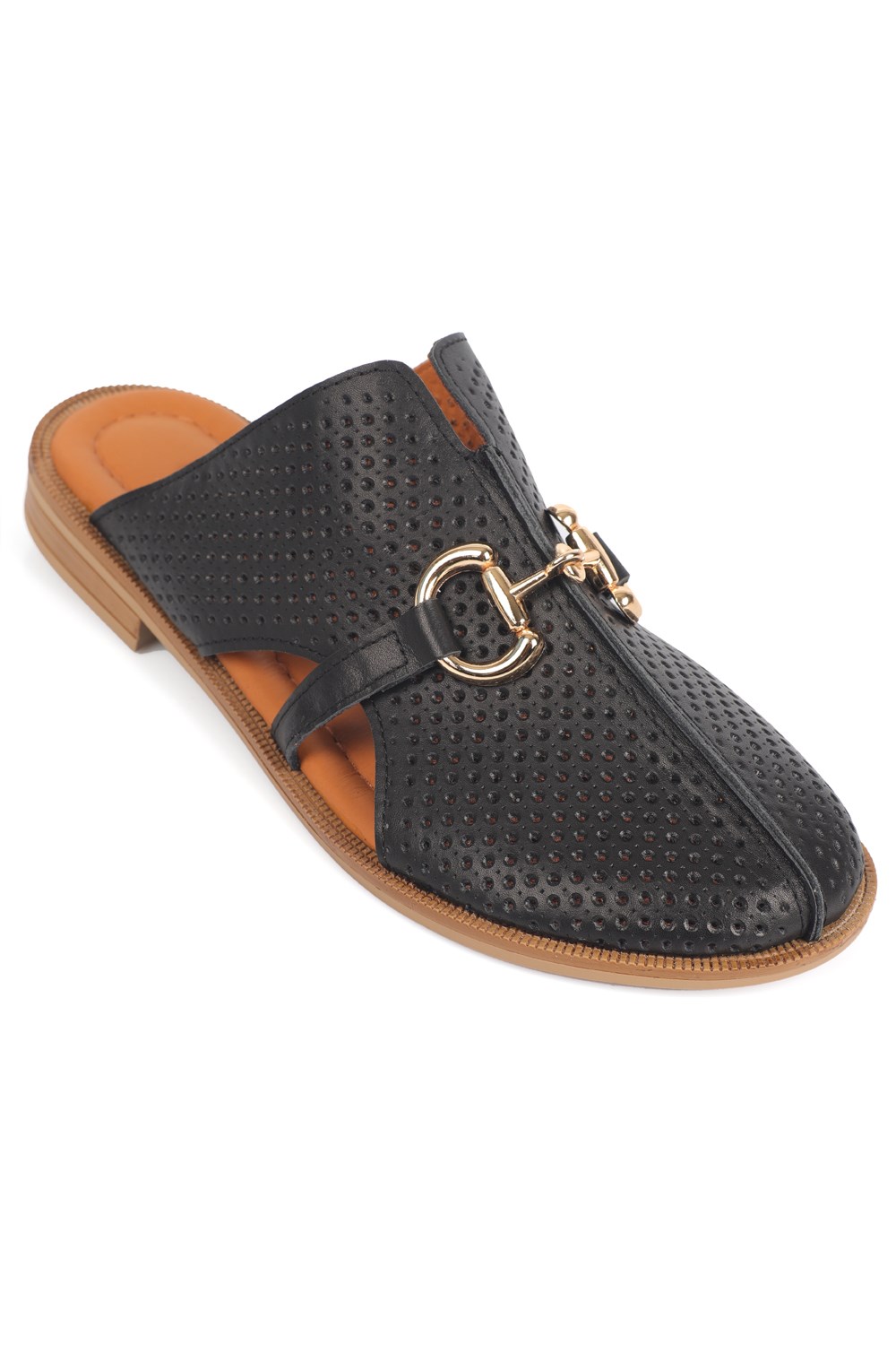 Capone Outfitters 2504 Women Black Mule