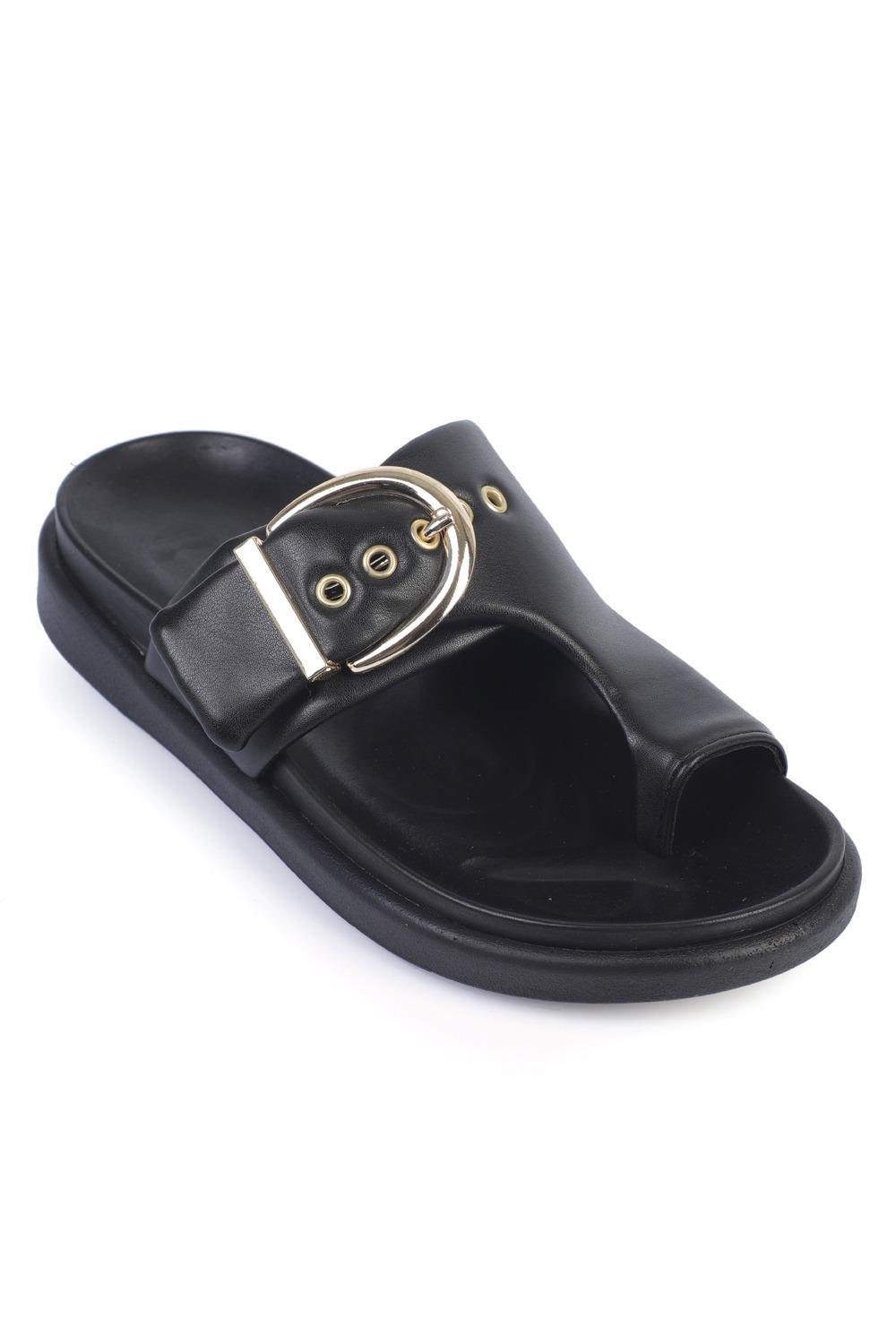 Capone Outfitters 2524 Women Black Sandal