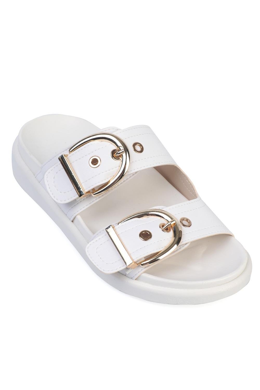 Capone Outfitters 2526 Women White Sandal
