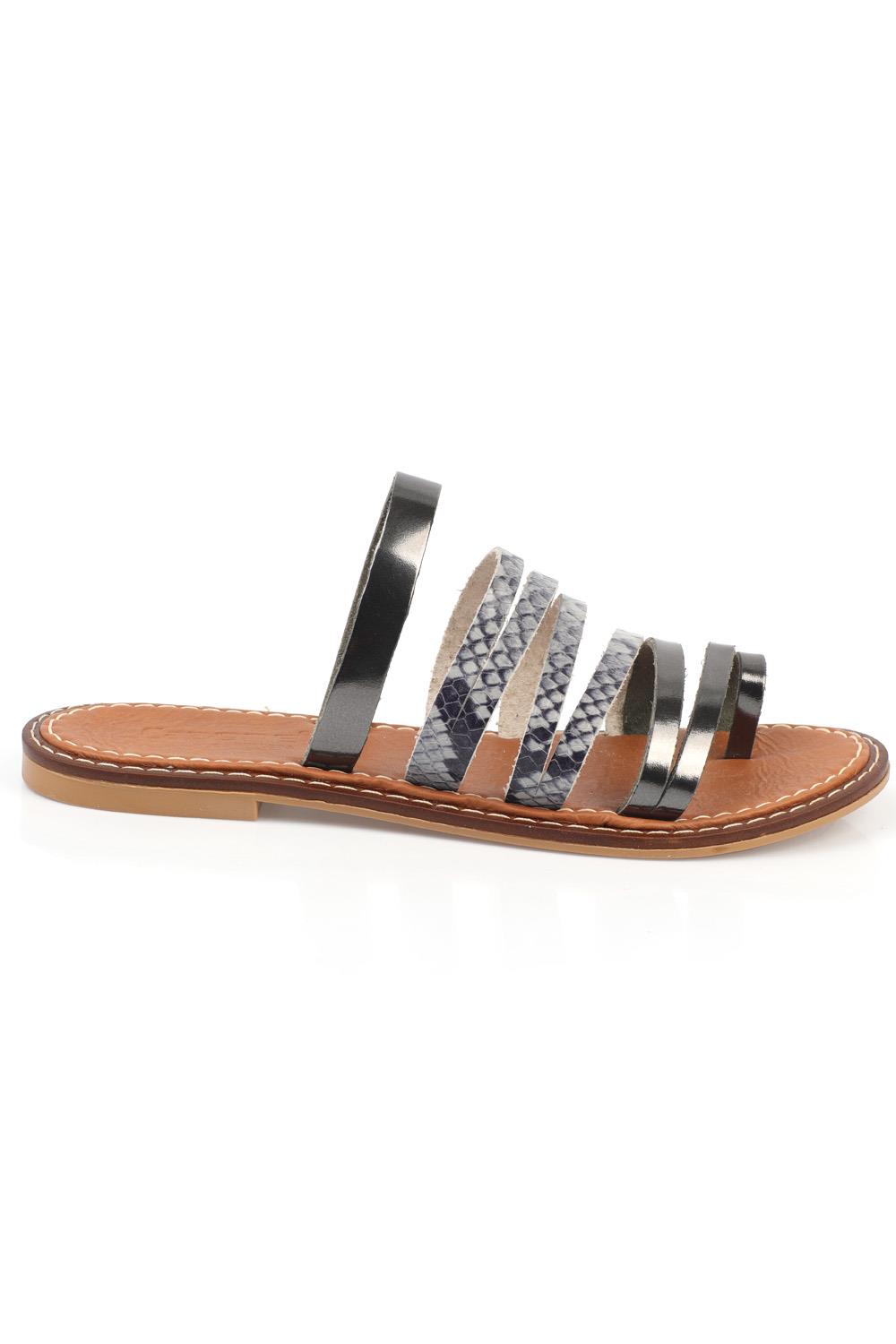 Capone Outfitters 5555 Women Platinum Sandal