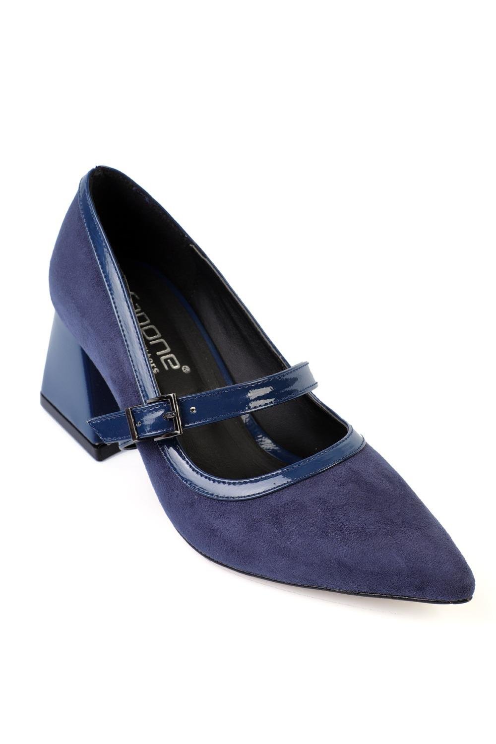 Capone Outfitters F107 Women Navy Heeled