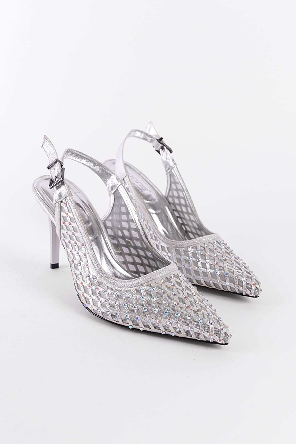 Capone Outfitters F605 Women Silver Stiletto