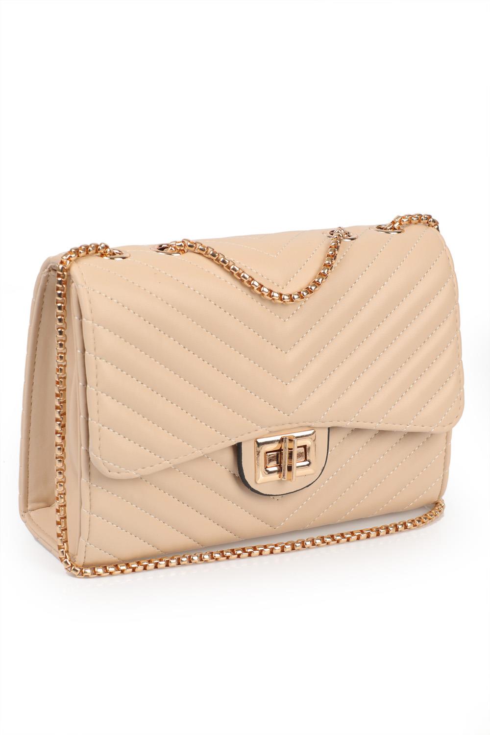 Capone Outfitters LND01 Women Beige Shoulder Bag