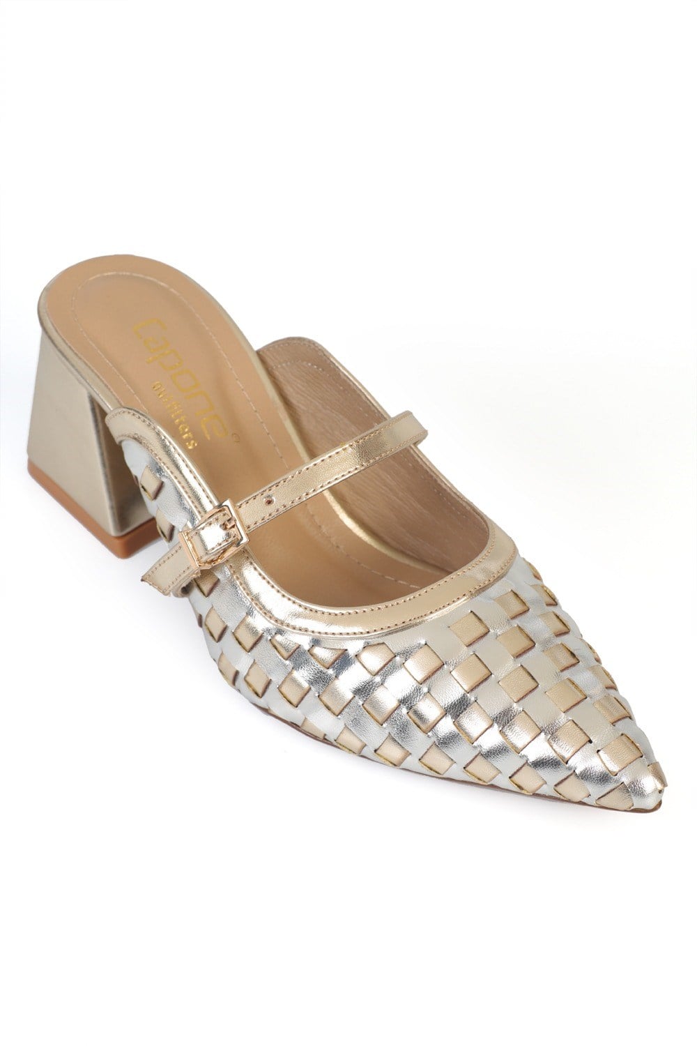 Capone Outfitters S741 Women Gold Sandal