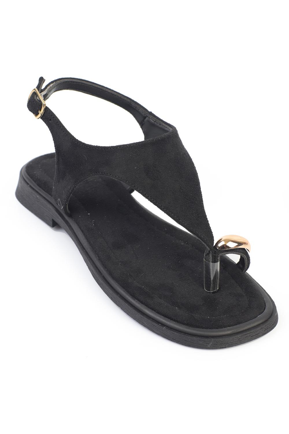 Capone Patrice Thong Women Black Sandal