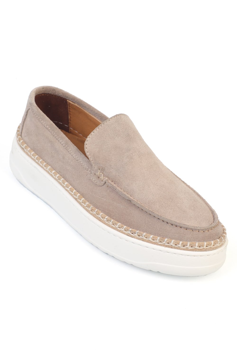 Capone Sergen Genuine Leather Suede Genuine Leather Lined Men Loafer