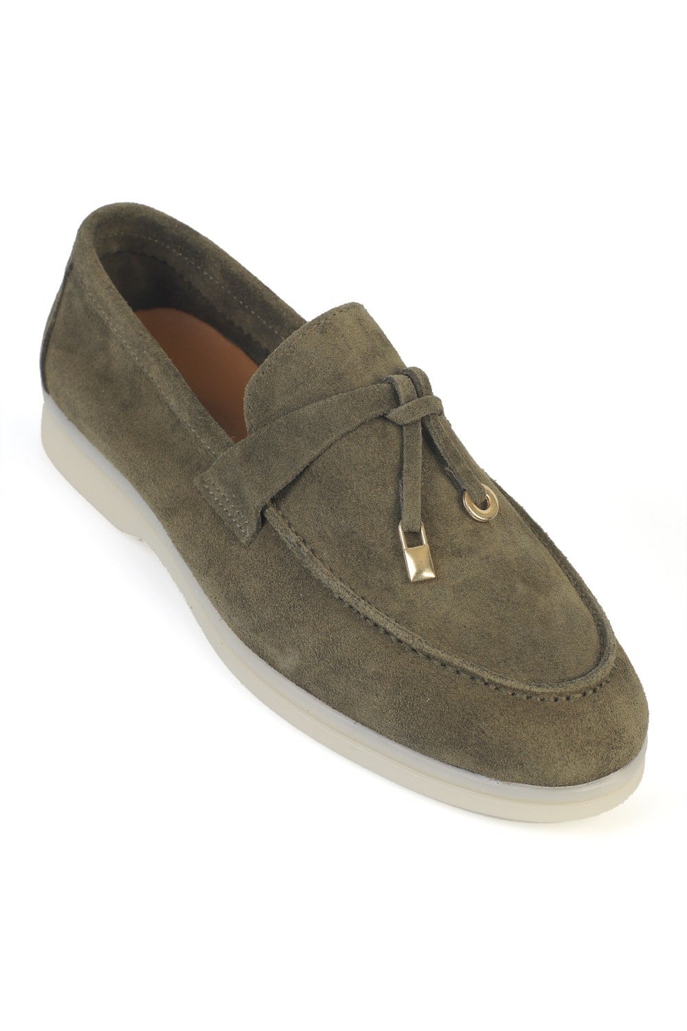 Capone Vikki Genuine Leather Women Khaki Loafer