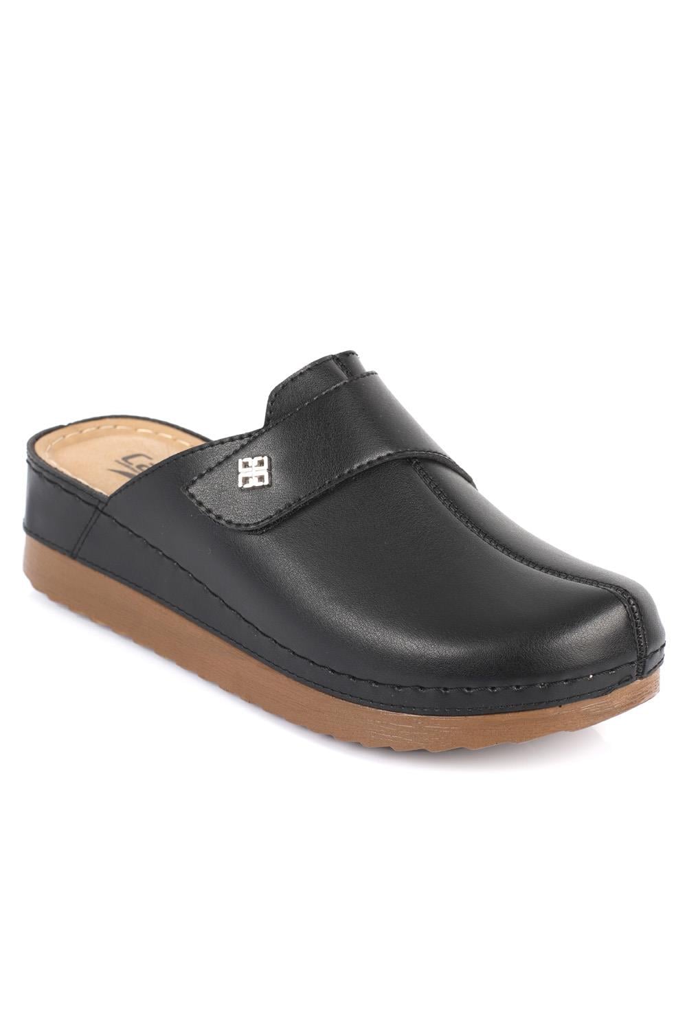 Capone Z0680 Women Black Clog Comfort Anatomical Sandals