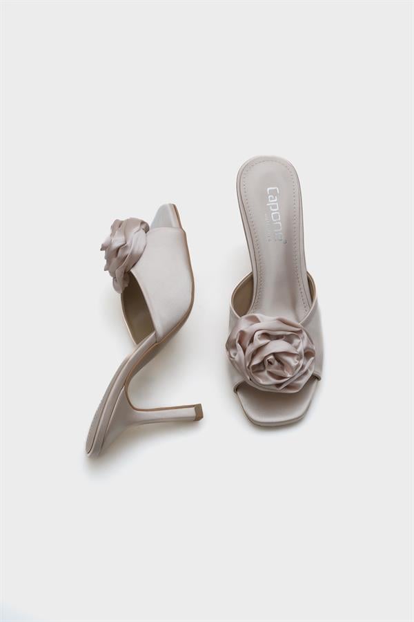 Capone Lou Medium Heel Floral Satin Women Dore Sandals image 6