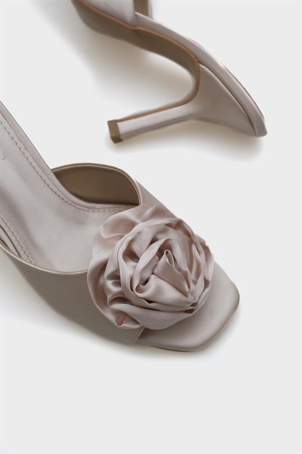 Capone Lou Medium Heel Floral Satin Women Dore Sandals image 5