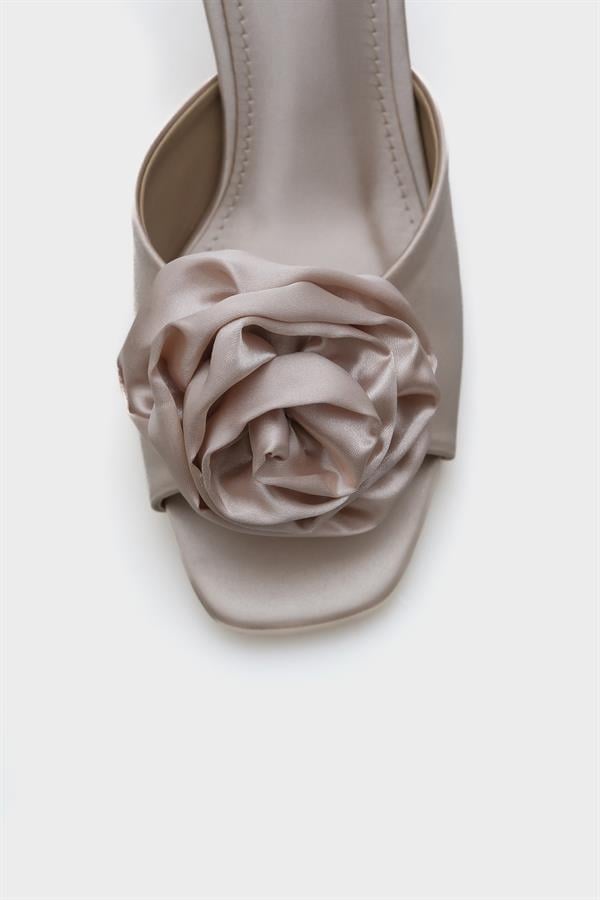 Capone Lou Medium Heel Floral Satin Women Dore Sandals image 4
