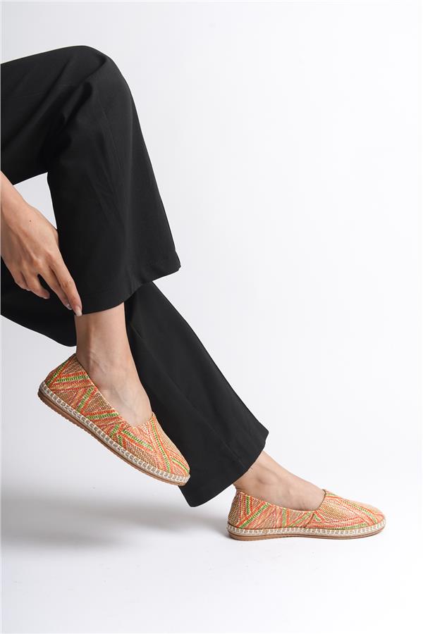 Capone Pasarella 001 Women Green Orange Espadrille image 6