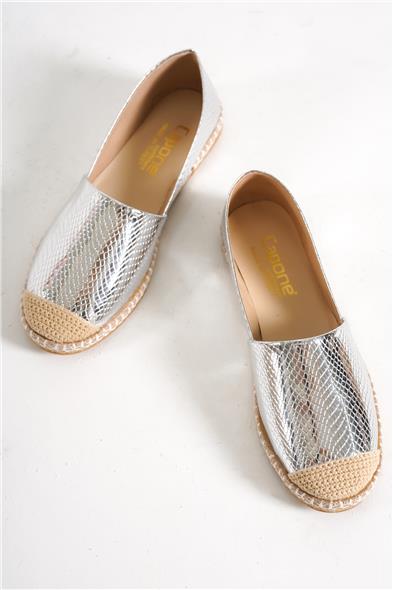 Capone Pasarella 001 Women Silver Espadrille image 6