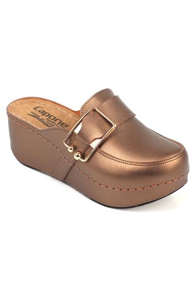 Capone Judy 107090 Women Copper Slingback Comfort Anatomical Sandals image 5
