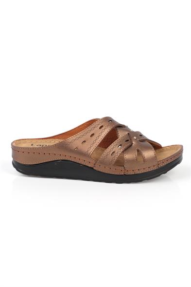 Capone Jaine 107090 Women Copper Slingback Comfort Anatomical Sandals image 5