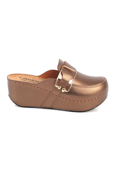Capone Judy 107090 Women Copper Slingback Comfort Anatomical Sandals image 4