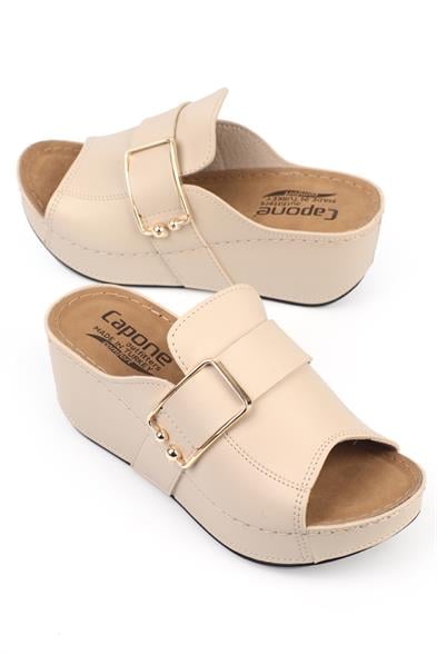 Capone Kacie 612245 Women Beige Slingback Comfort Anatomical Sandals image 2
