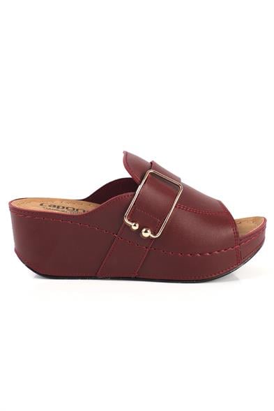 Capone Kacie 612245 Women Burgundy Slingback Comfort Anatomical Sandals image 3
