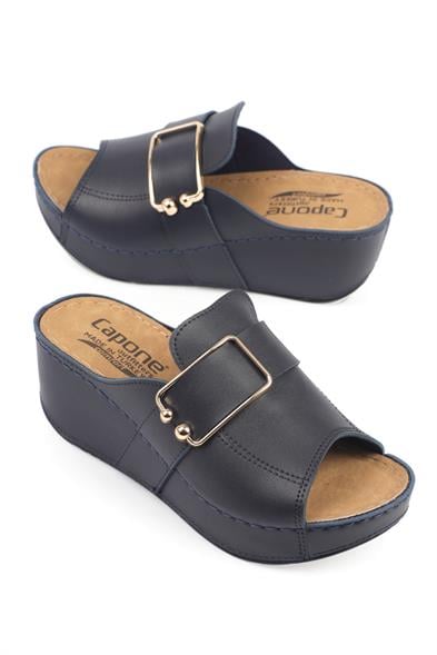 Capone Kacie 612245 Women Navy Slingback Comfort Anatomical Sandals image 2