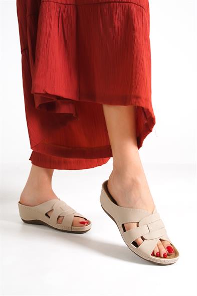 Capone Kamila 6319 Women Beige Slingback Comfort Anatomical Sandals image 2