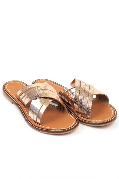 Capone Maddy 8098 Genuine Leather Cross Band Women Rose Sandals image 4