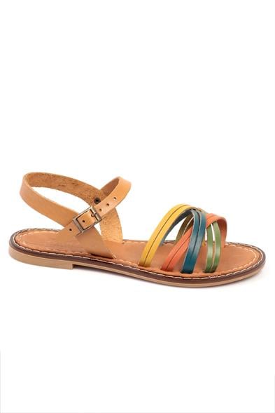 Capone Darya 830 Genuine Leather Women Multicolored Slingback Sandals image 2