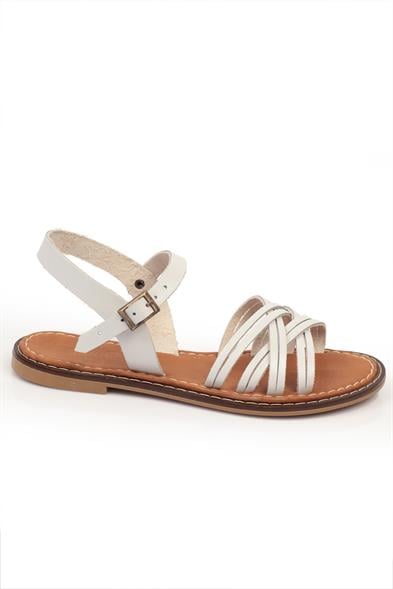 Capone Darya 830 Genuine Leather Women White Slingback Sandals image 2
