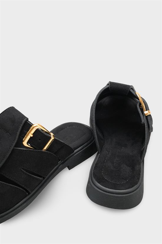 Capone  Alanna Suede Look Gladiator Women Sued Black Sandal image 5