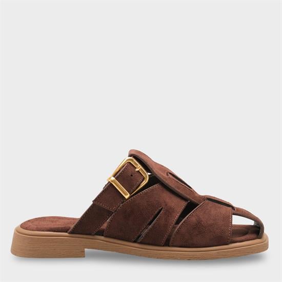 Capone  Alanna Suede Look Gladiator Women Sued Brown Sandal image 2
