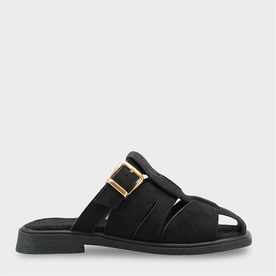 Capone  Alanna Suede Look Gladiator Women Sued Black Sandal image 2