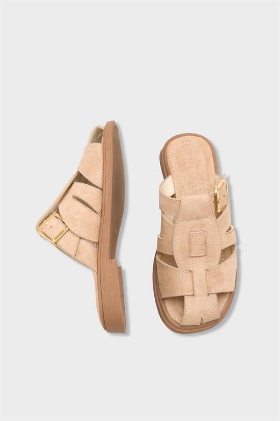 Capone  Alanna Suede Look Gladiator Women Sued Mink Sandal image 6