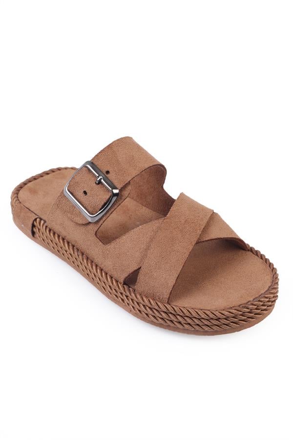Capone Angele Cross Strapped Women Mink Sandal