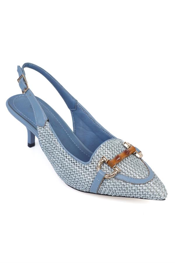 Capone Angy Women Denim Blue Heeled Shoes