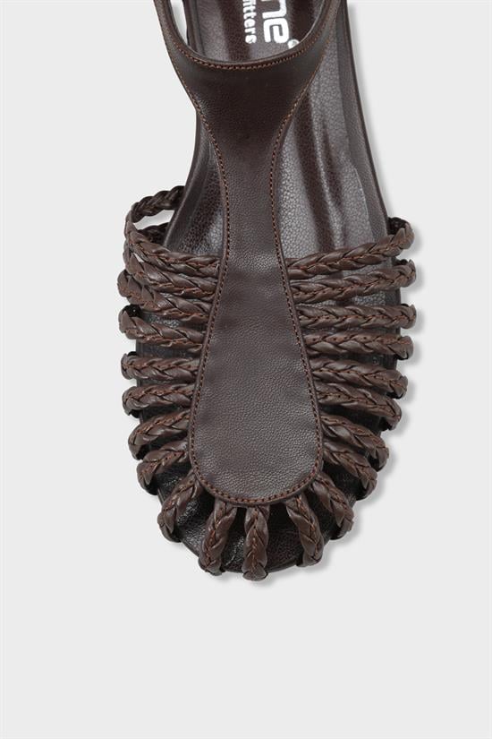 Capone Arleen Woven Low Heel Women Brown Ballet Flat image 4