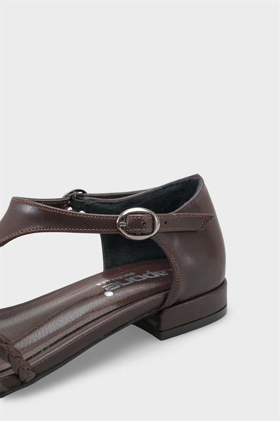 Capone Arleen Woven Low Heel Women Brown Ballet Flat image 5