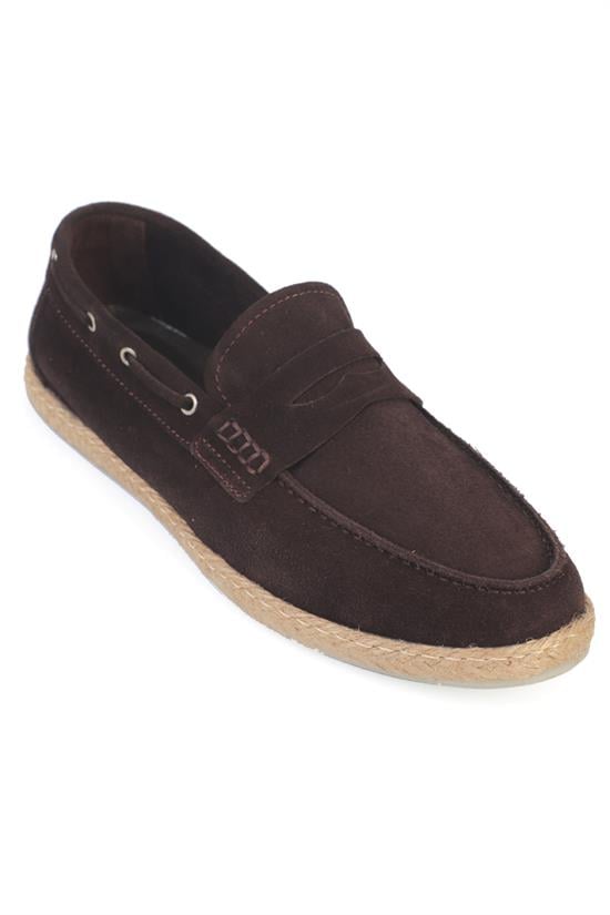 Capone Aube Genuine Leather Suede Genuine Leather Lined Men Loafer