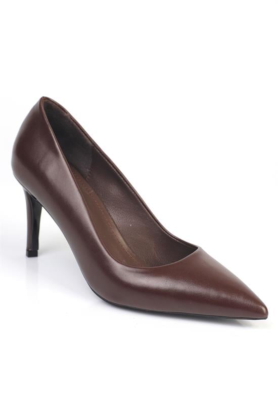 Capone Bianka Mid Heel Casual Stylish Genuine Leather Lined Stiletto