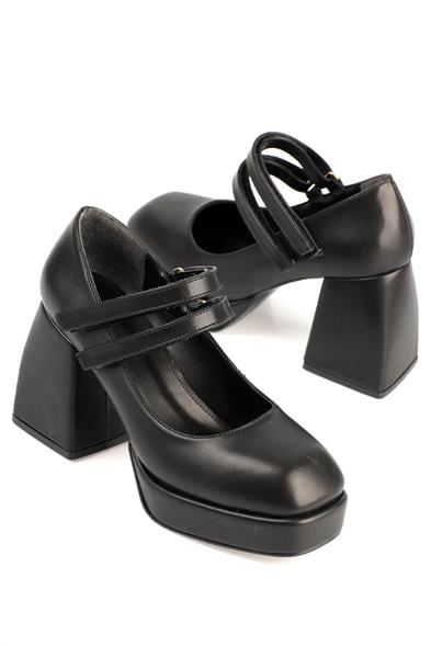 Capone Blunt Toe Mary Jane Platform Shoes image 3