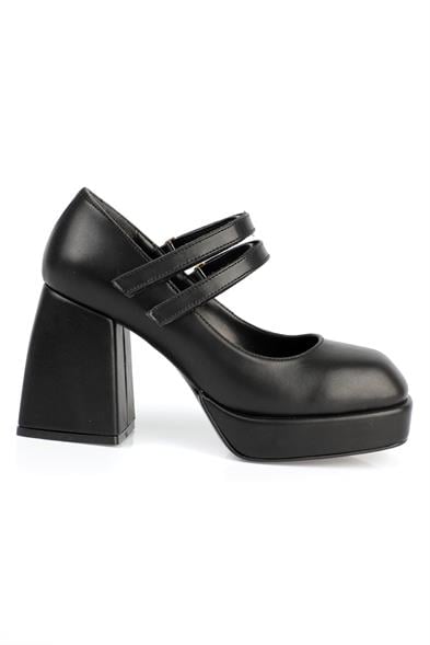 Capone Blunt Toe Mary Jane Platform Shoes image 4