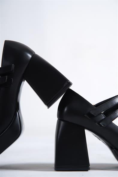 Capone Blunt Toe Mary Jane Platform Shoes image 2